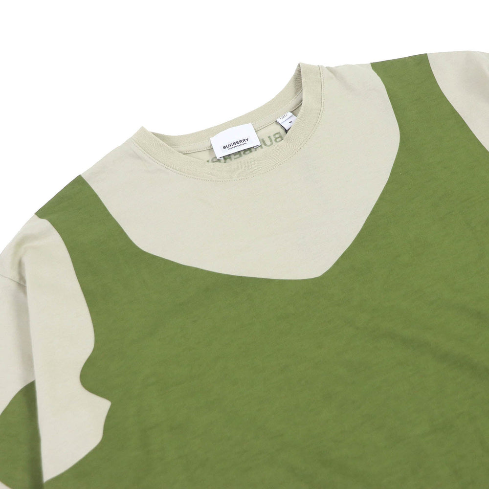 BURBERRY Short sleeve T-shirt 8052169 Main: 100% cotton, some parts: 98% cotton, some parts: 2% elastane Khaki type mens L Used Authentic