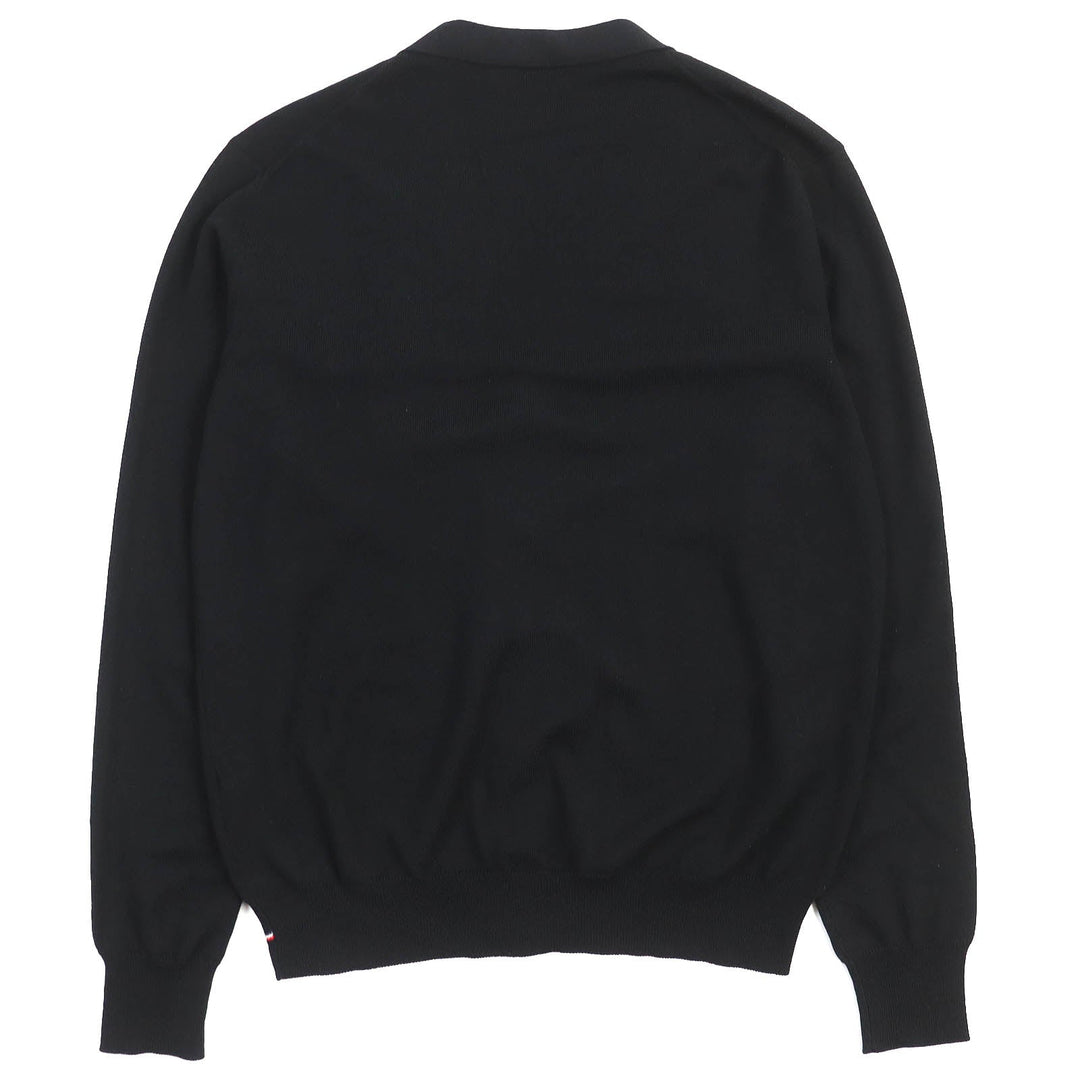 MONCLER cardigan Main: 100% wool black MAGLIONE TRICOT CARDIGAN mens M Used Authentic
