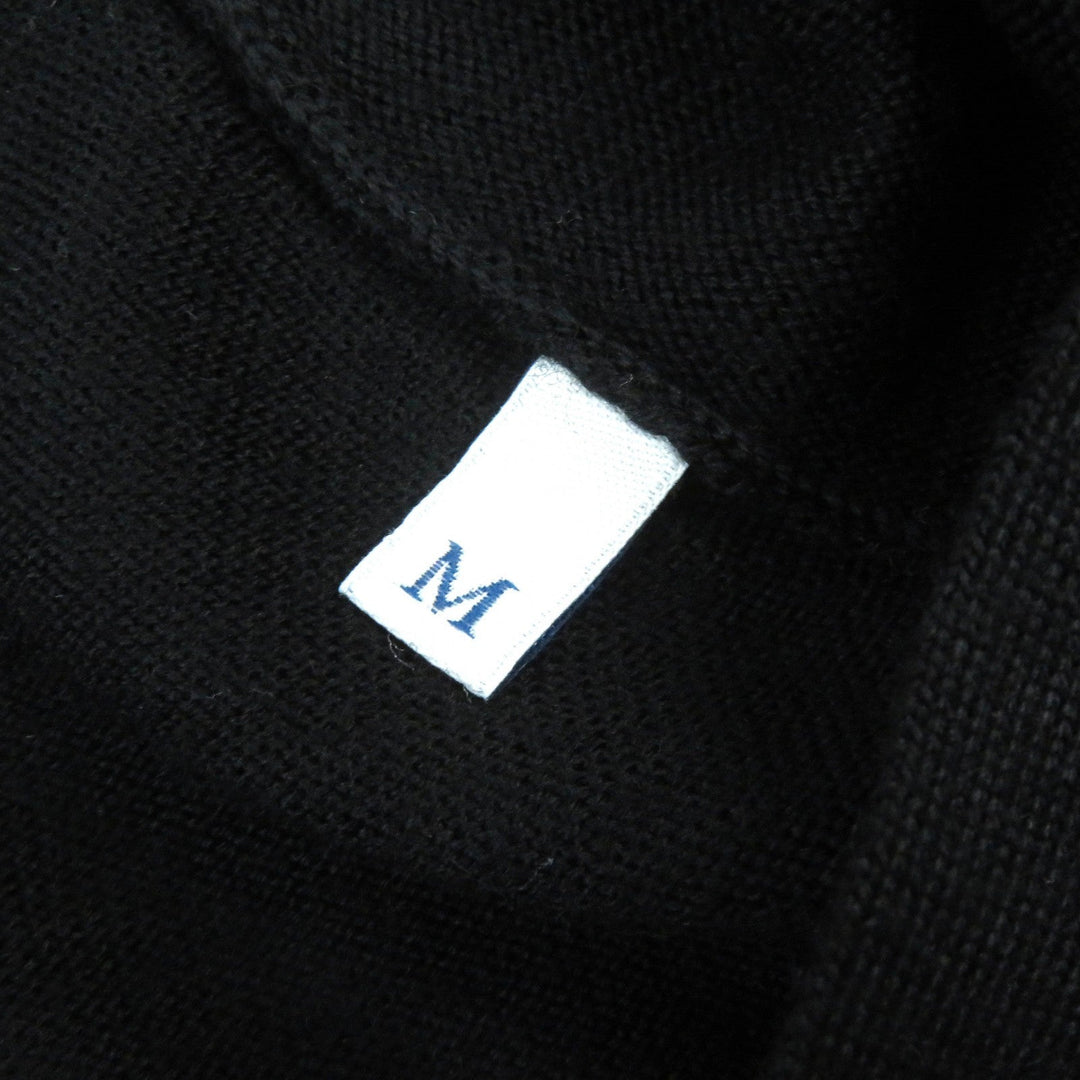 MONCLER cardigan Main: 100% wool black MAGLIONE TRICOT CARDIGAN mens M Used Authentic