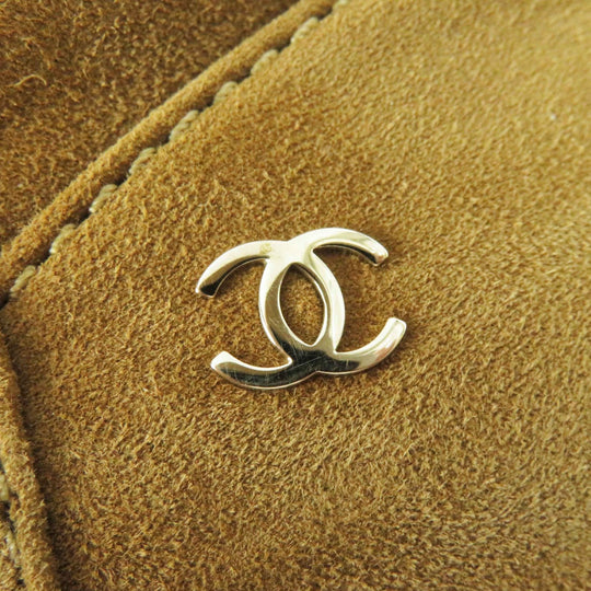 CHANEL short boots 18B G34113 Main: suede leather, Main: mouton Brown black Women 37 Used Authentic