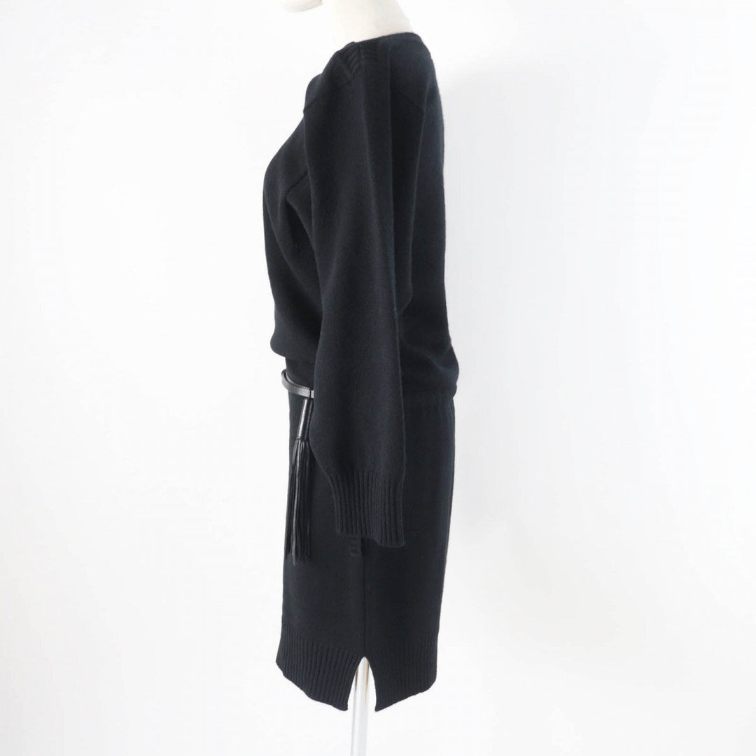HERMES one piece cashmere black 36