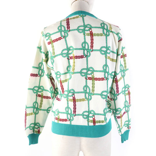 CELINE cardigan Main: 100% cotton multicolor Women 40 Used Authentic