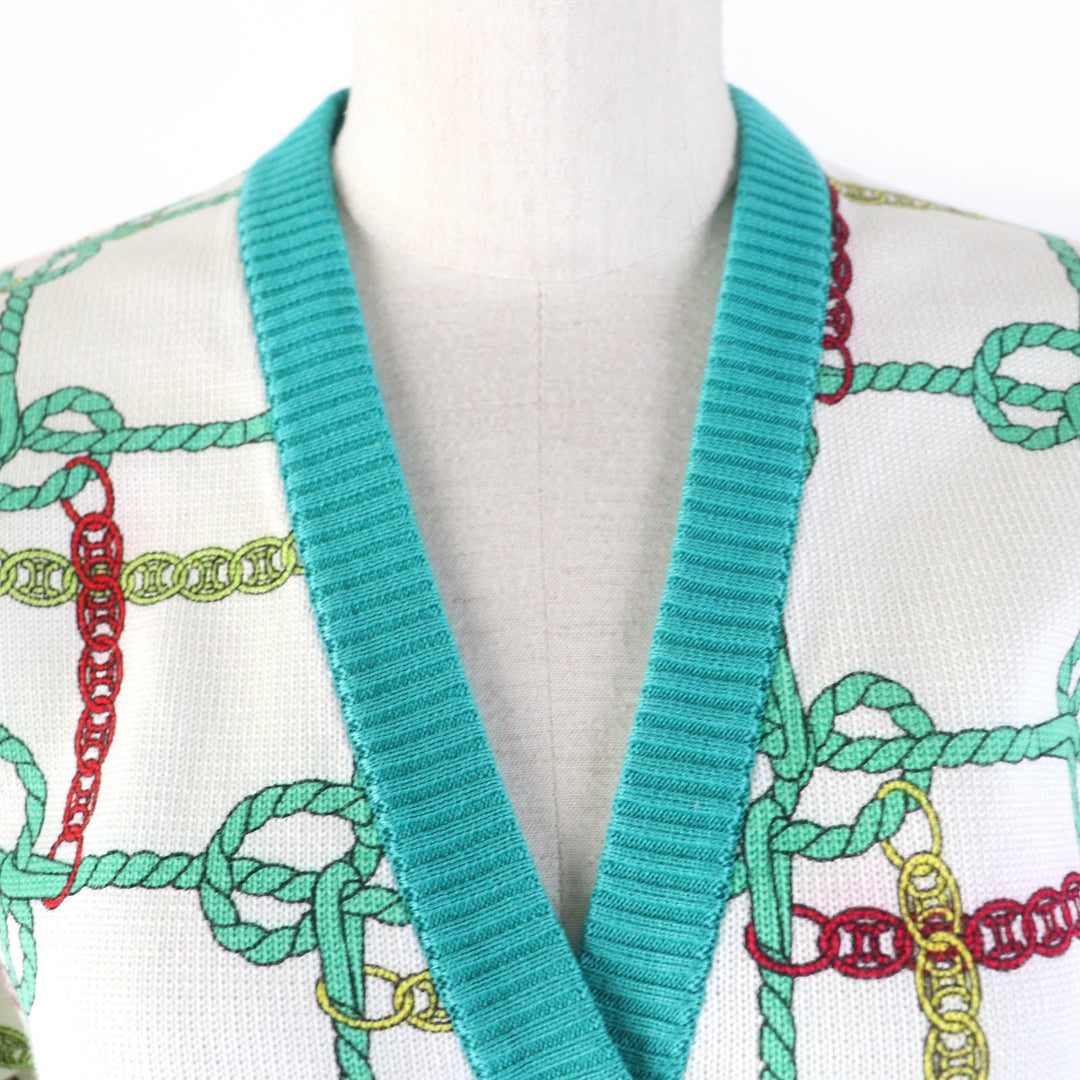 CELINE cardigan Main: 100% cotton multicolor Women 40 Used Authentic