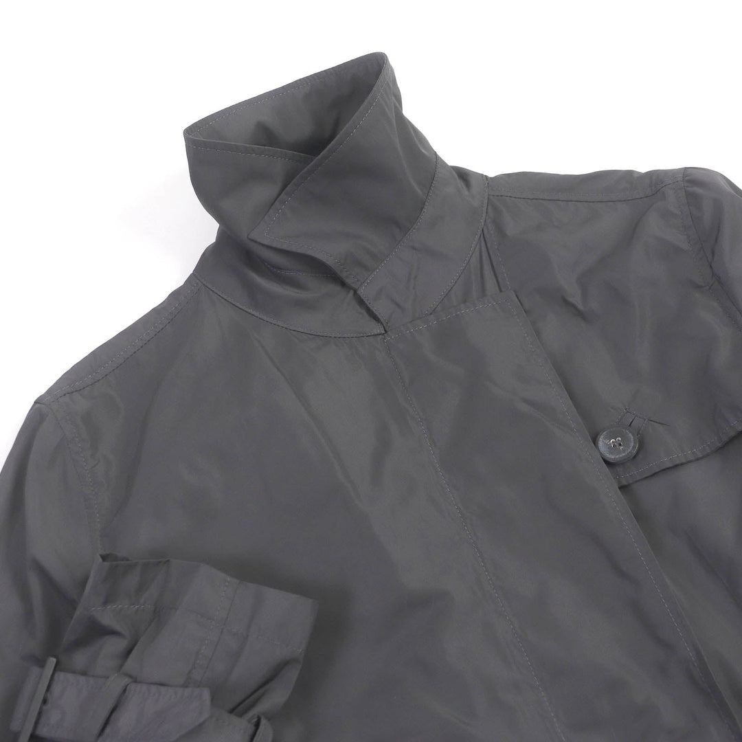 EMPORIO ARMANI trench coat Main: 100% polyester charcoal mens 44 Used Authentic