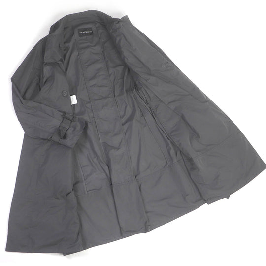 EMPORIO ARMANI trench coat Main: 100% polyester charcoal mens 44 Used Authentic