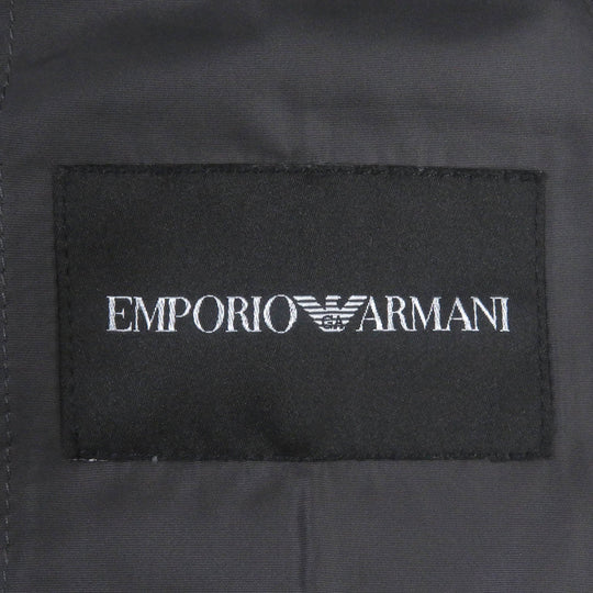 EMPORIO ARMANI trench coat Main: 100% polyester charcoal mens 44 Used Authentic