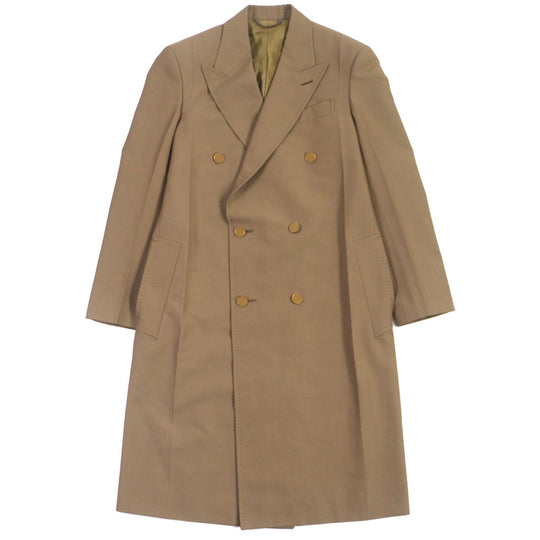 LOUIS VUITTON coat HGC70E Outer: 60% wool, Outer: 40% polyester, Lining: 82% cupra, Lining: 18% cotton Brown Plain Rainbow Poppy Dorothy mens 44 Used Authentic