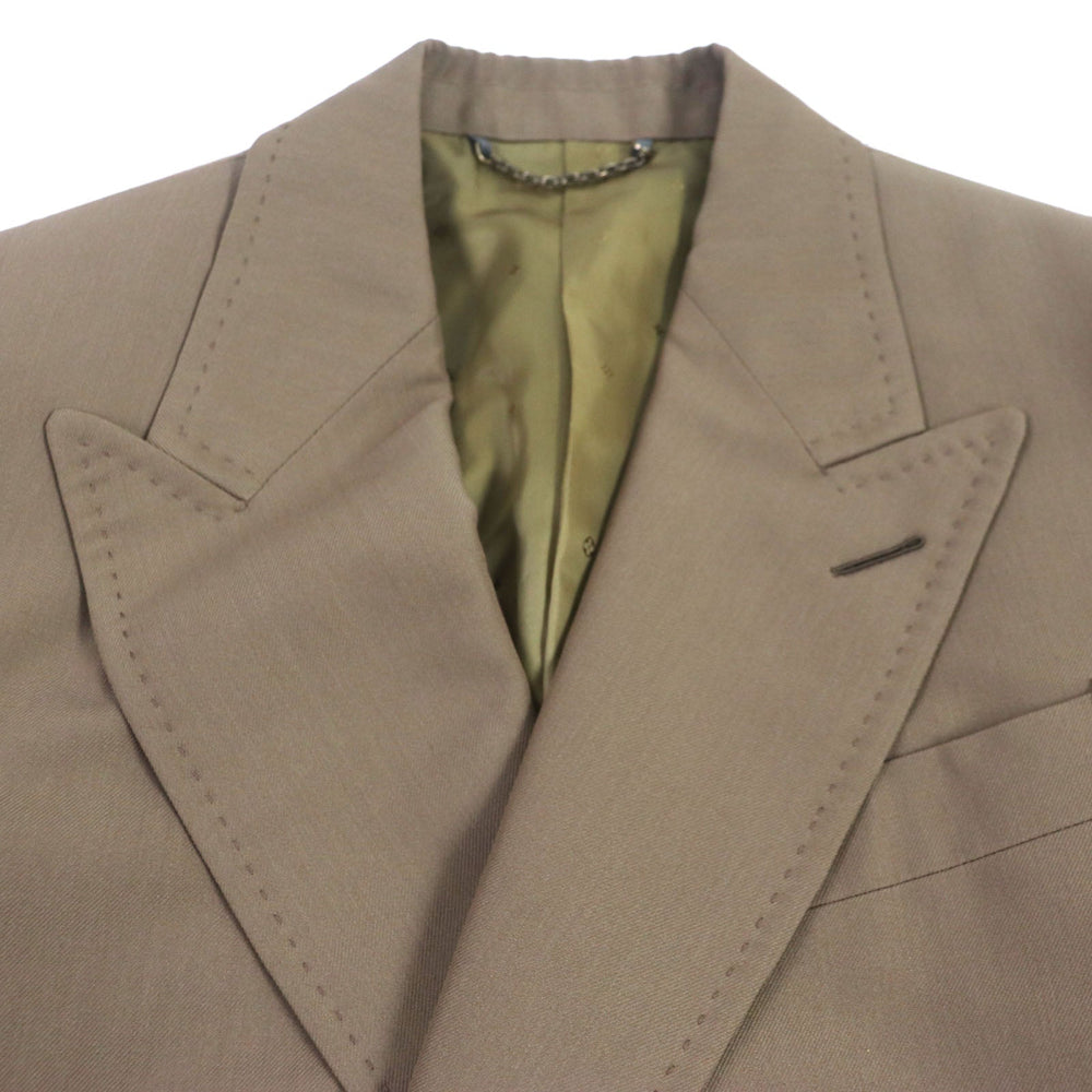LOUIS VUITTON coat HGC70E Outer: 60% wool, Outer: 40% polyester, Lining: 82% cupra, Lining: 18% cotton Brown Plain Rainbow Poppy Dorothy mens 44 Used Authentic