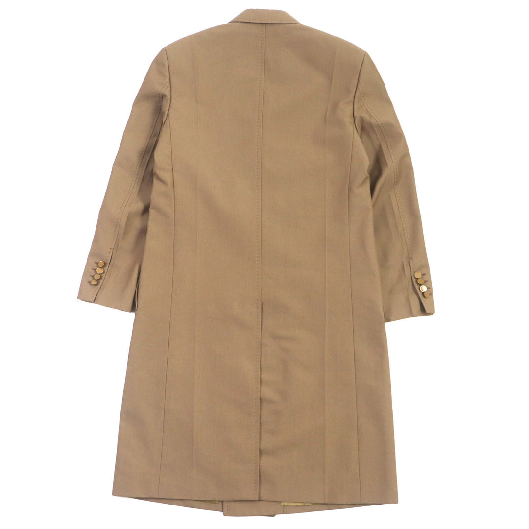 LOUIS VUITTON coat HGC70E Outer: 60% wool, Outer: 40% polyester, Lining: 82% cupra, Lining: 18% cotton Brown Plain Rainbow Poppy Dorothy mens 44 Used Authentic