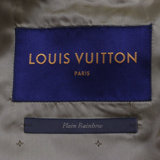 LOUIS VUITTON coat HGC70E Outer: 60% wool, Outer: 40% polyester, Lining: 82% cupra, Lining: 18% cotton Brown Plain Rainbow Poppy Dorothy mens 44 Used Authentic
