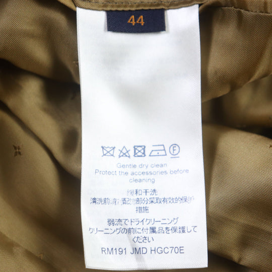 LOUIS VUITTON coat HGC70E Outer: 60% wool, Outer: 40% polyester, Lining: 82% cupra, Lining: 18% cotton Brown Plain Rainbow Poppy Dorothy mens 44 Used Authentic