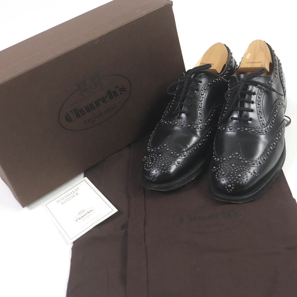 CHURCH'S Dress shoes Main: Leather black BURWOOD mens 70 F Used Authentic