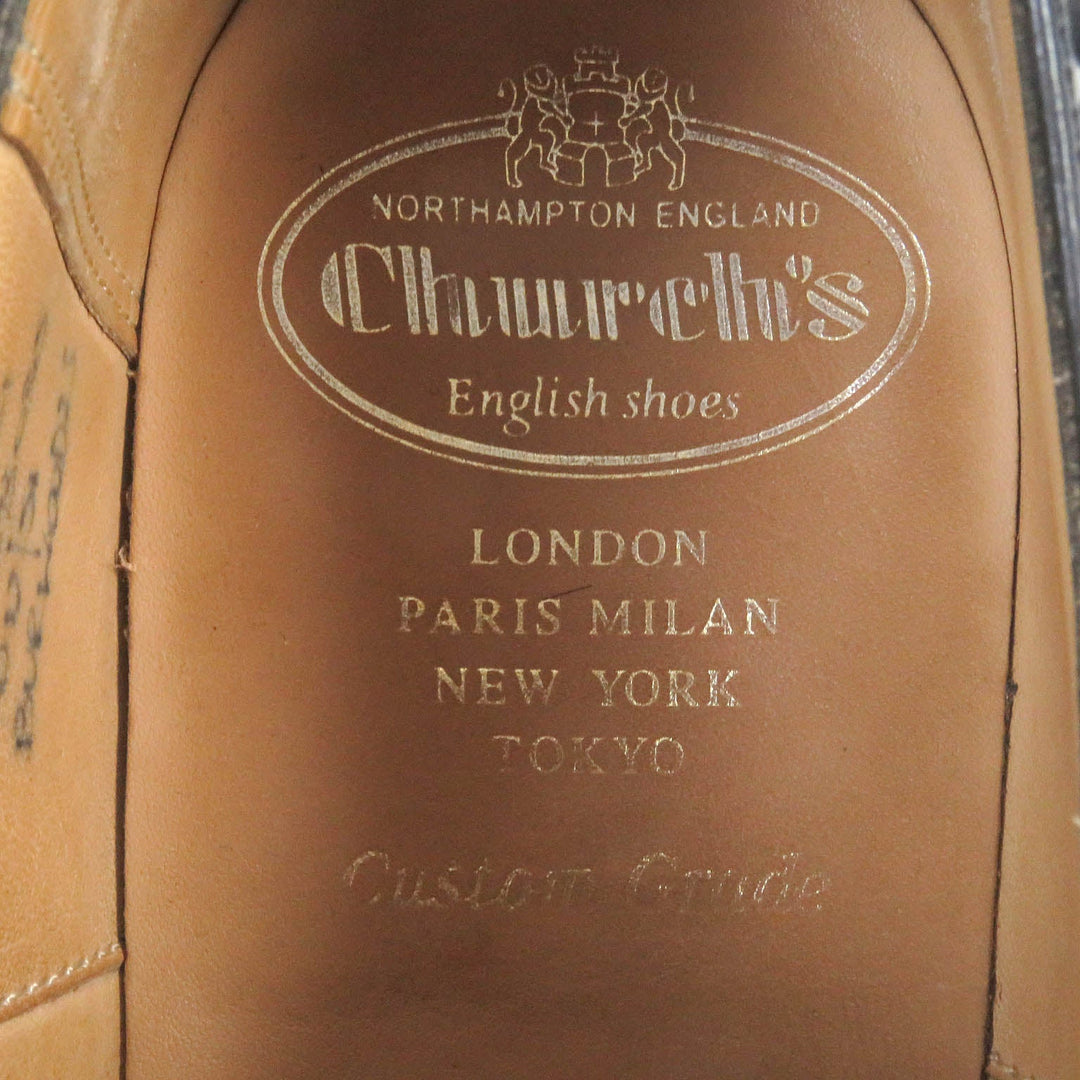 CHURCH'S Dress shoes Main: Leather black BURWOOD mens 70 F Used Authentic