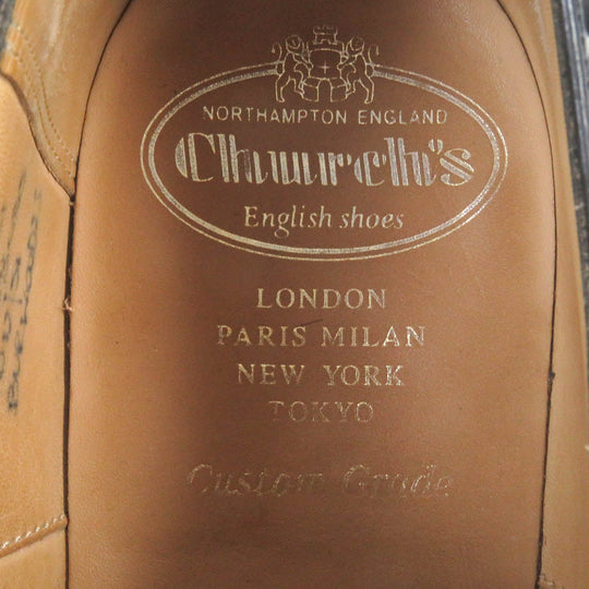 CHURCH'S Dress shoes Main: Leather black BURWOOD mens 70 F Used Authentic