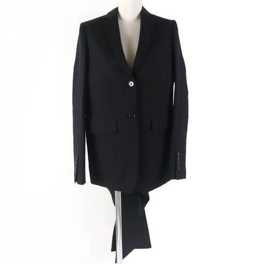 BURBERRY tailored jacket 8046742 Main: 100% virgin wool, Lining: 100% silk, Sleeve lining: 100% silk, Part: 100% silk black Women 36 Used Authentic