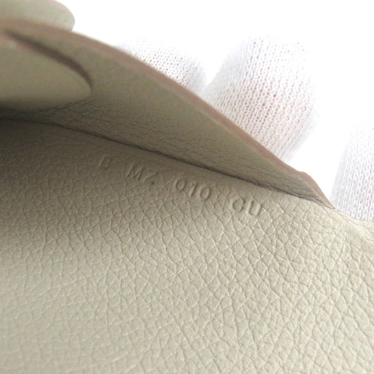 HERMES Coin case Main: Evercolor white Calvi duo mens(Unisex) Used Authentic