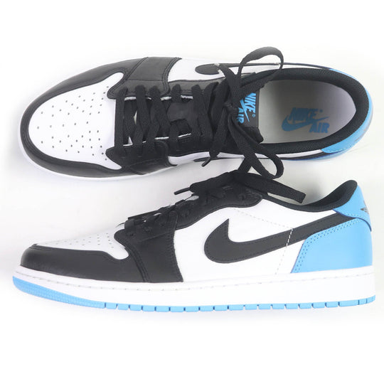 NIKE Low cut sneakers CZ0790-104 Main: Leather University Blue/Black/White AIR JORDAN 1 RETRO LOW OG mens 45 Used Authentic
