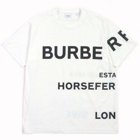 BURBERRY Short sleeve T-shirt 8040691 Main: 100% cotton, some parts: 97% cotton, some parts: 3% elastane white mens XS Used Authentic