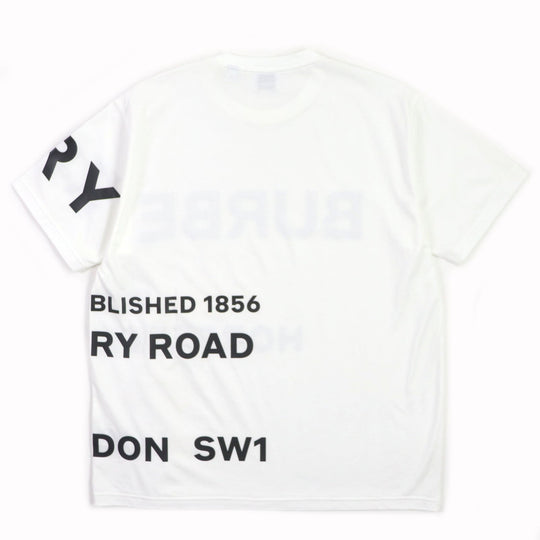 BURBERRY Short sleeve T-shirt 8040691 Main: 100% cotton, some parts: 97% cotton, some parts: 3% elastane white mens XS Used Authentic