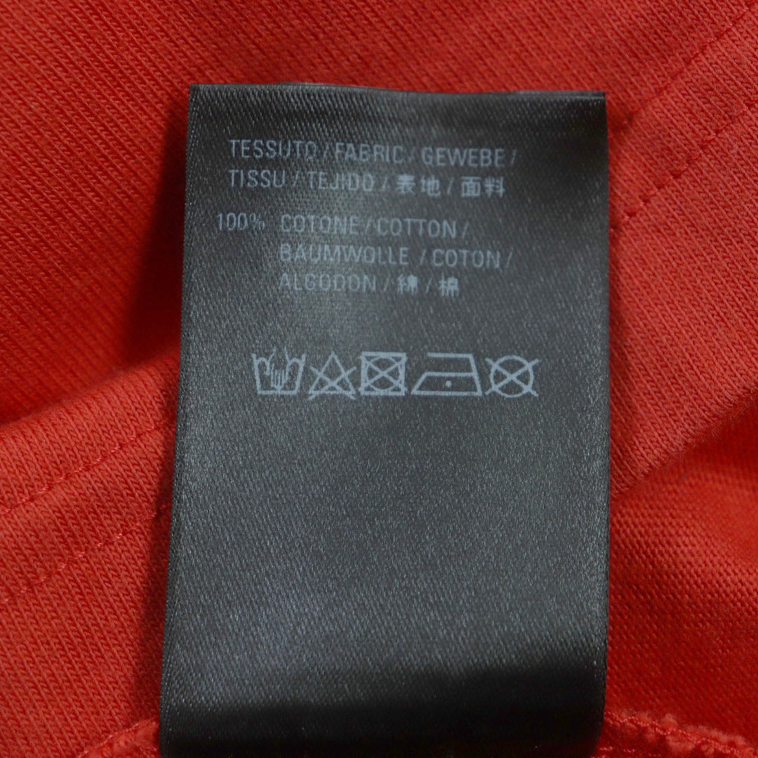 BALENCIAGA Short sleeve T-shirt 651795 cotton Red mens S Used Authentic