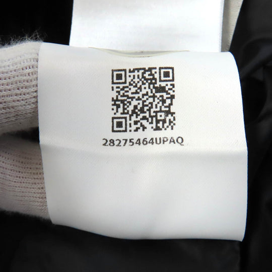 MONCLER Down jacket Lining: 100% nylon, Outer: Lamb leather, Part: Leather, Filling: 90% down, Filling: 10% feather black FLAMANT Women 1 Used Authentic