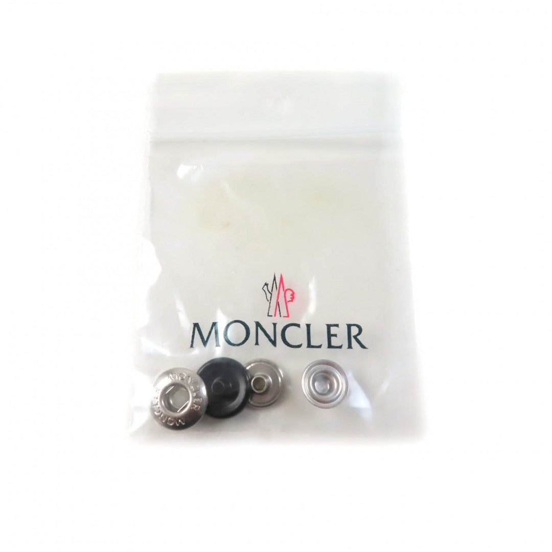 MONCLER Down jacket Lining: 100% nylon, Outer: Lamb leather, Part: Leather, Filling: 90% down, Filling: 10% feather black FLAMANT Women 1 Used Authentic