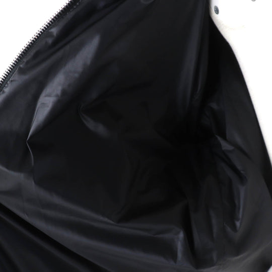 MONCLER Down jacket Lining: 100% nylon, Outer: Lamb leather, Part: Leather, Filling: 90% down, Filling: 10% feather black FLAMANT Women 1 Used Authentic