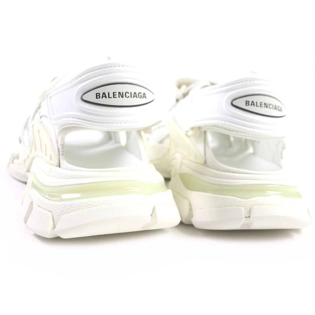 BALENCIAGA Sandals 617543 Leather white TRACK SANDAL mens 41 Used Authentic