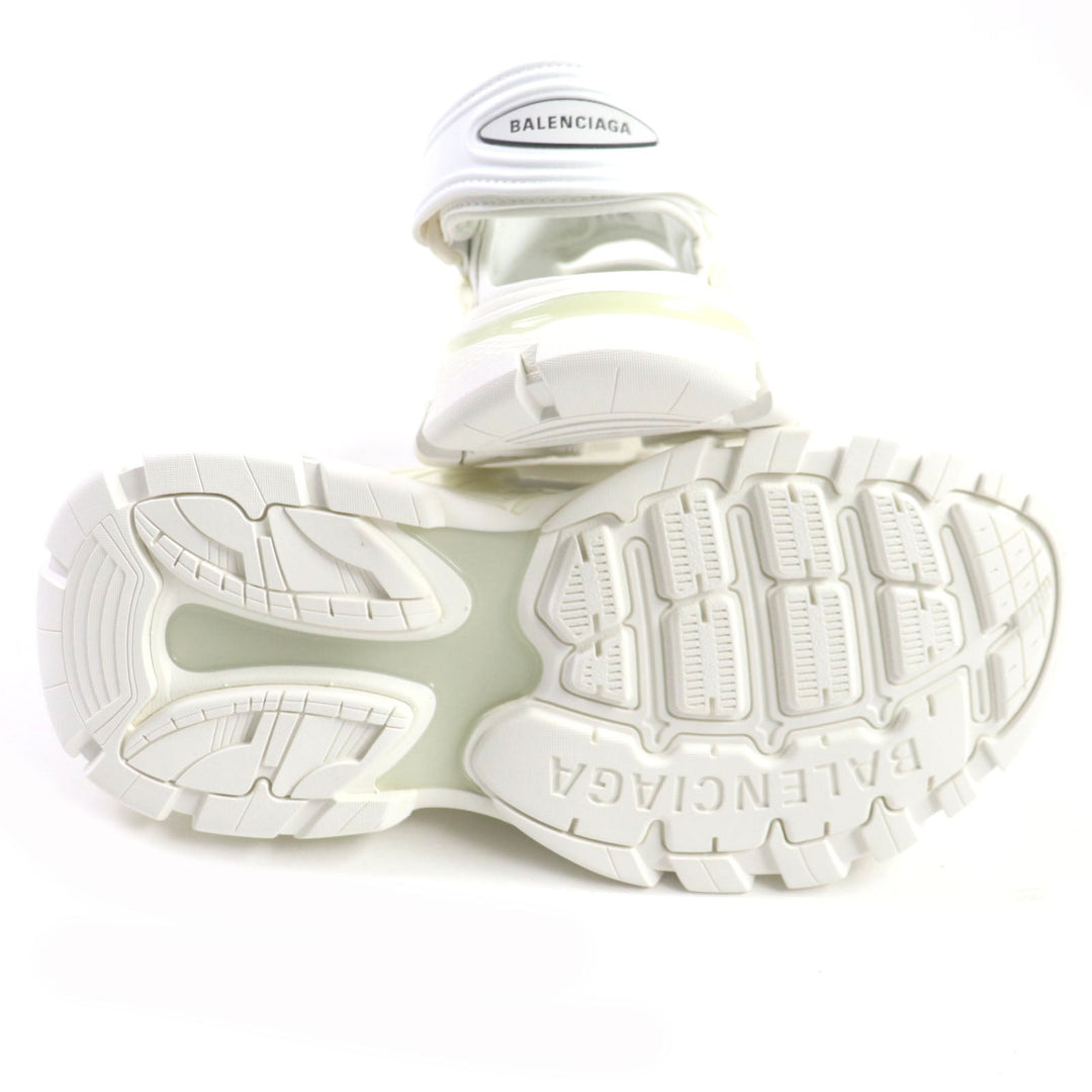 BALENCIAGA Sandals 617543 Leather white TRACK SANDAL mens 41 Used Authentic