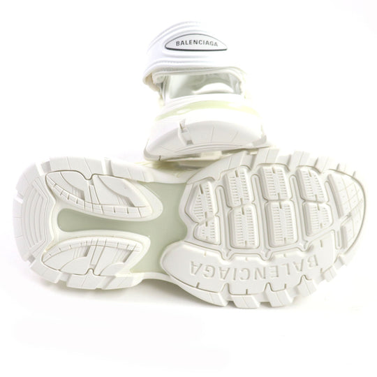 BALENCIAGA Sandals 617543 Leather white TRACK SANDAL mens 41 Used Authentic