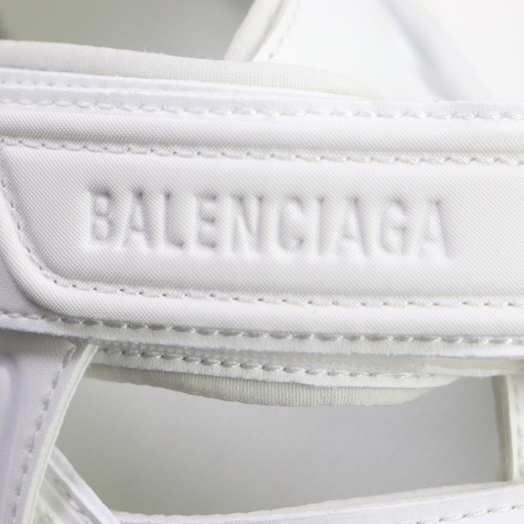 BALENCIAGA Sandals 617543 Leather white TRACK SANDAL mens 41 Used Authentic