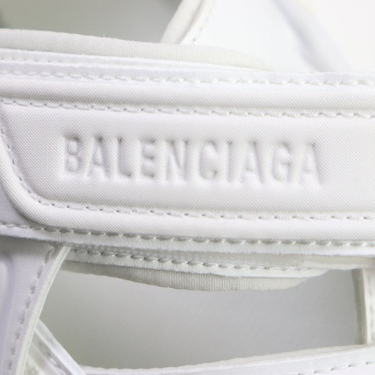 BALENCIAGA Sandals 617543 Leather white TRACK SANDAL mens 41 Used Authentic