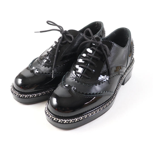 CHANEL Leather shoes G35316 Main: Leather, Part: Suede leather black Women Size unknown Used Authentic