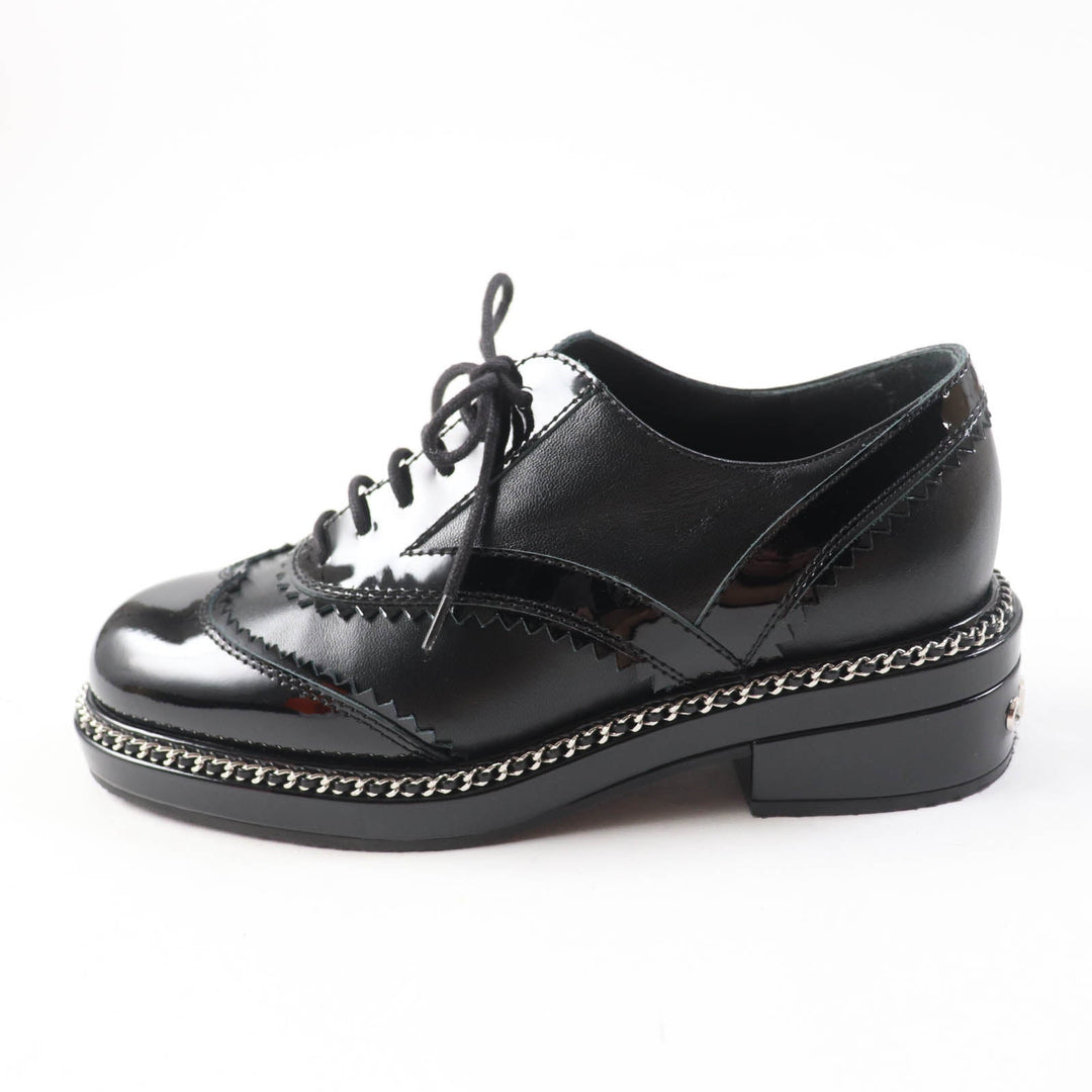 CHANEL Leather shoes G35316 Main: Leather, Part: Suede leather black Women Size unknown Used Authentic