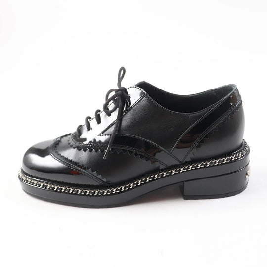 CHANEL Leather shoes G35316 Main: Leather, Part: Suede leather black Women Size unknown Used Authentic