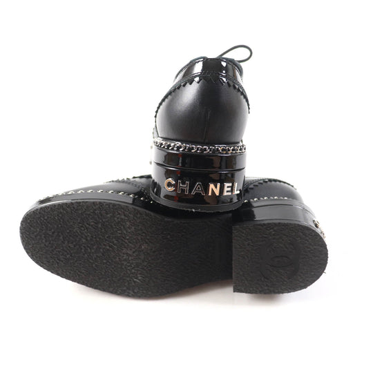 CHANEL Leather shoes G35316 Main: Leather, Part: Suede leather black Women Size unknown Used Authentic