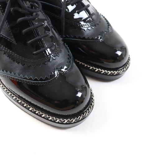 CHANEL Leather shoes G35316 Main: Leather, Part: Suede leather black Women Size unknown Used Authentic