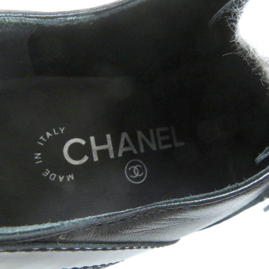 CHANEL Leather shoes G35316 Main: Leather, Part: Suede leather black Women Size unknown Used Authentic