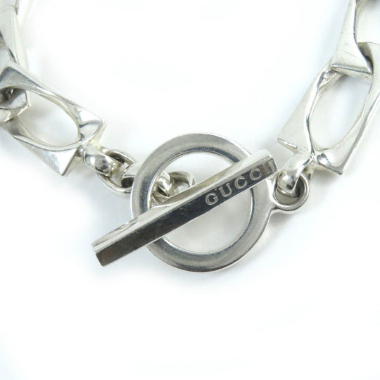 GUCCI bracelet Main�FSV925 Silver Women Used Authentic