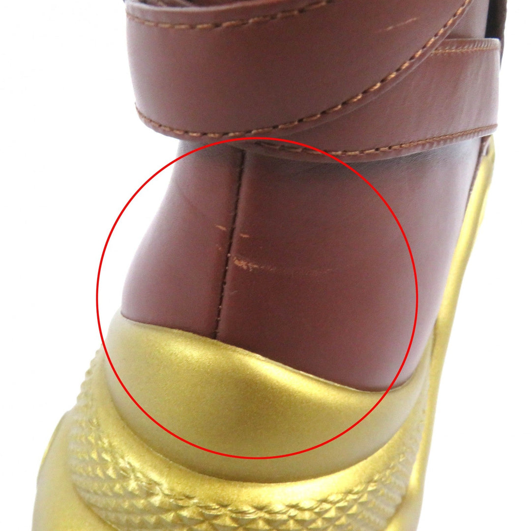 LOUIS VUITTON Ankle boots Main: Leather Brown gold Arclight line mens 42 Used Authentic