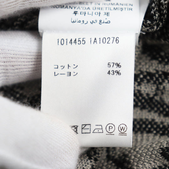 VERSACE knit 1014456 Main: 57% cotton, Main: 43% rayon black mens 46 Used Authentic