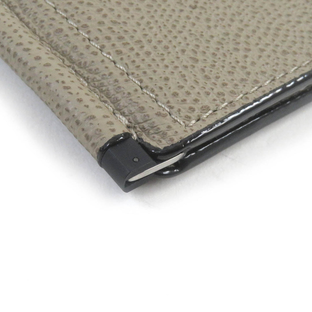 Valextra Card Case Main: Leather, Main: beige mens Used Authentic