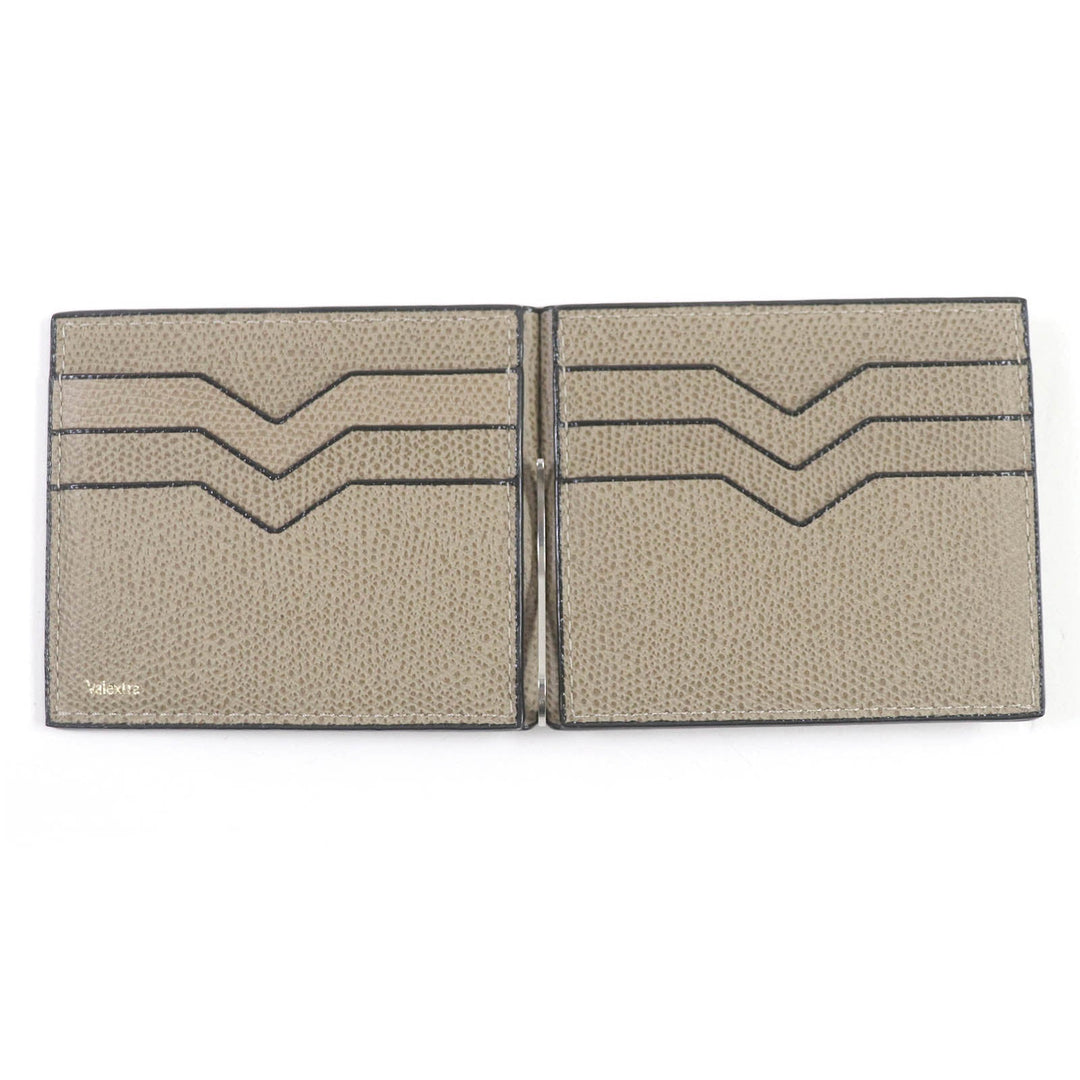 Valextra Card Case Main: Leather, Main: beige mens Used Authentic