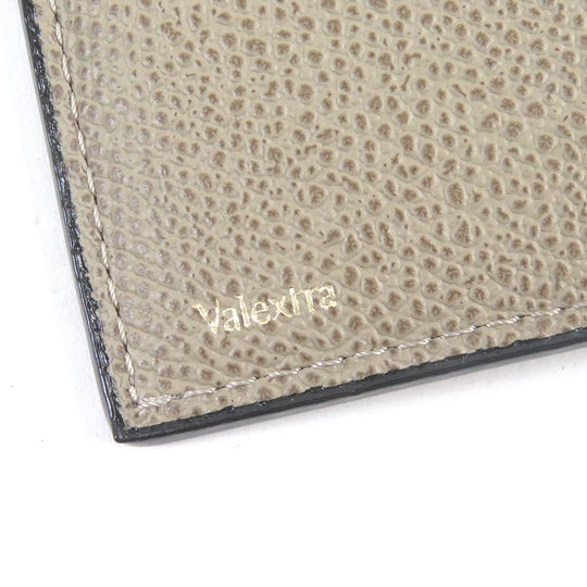 Valextra Card Case Main: Leather, Main: beige mens Used Authentic
