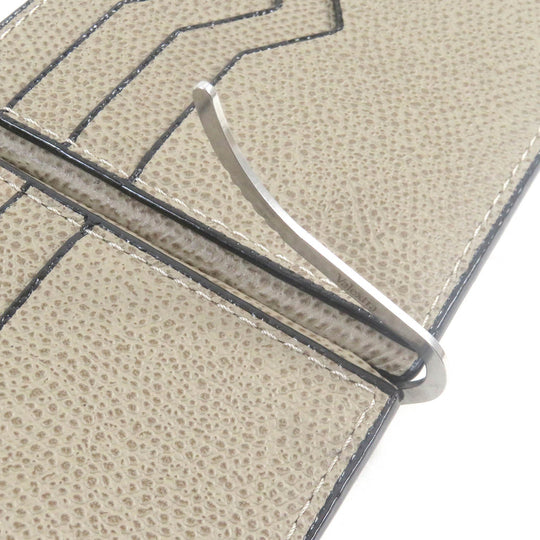Valextra Card Case Main: Leather, Main: beige mens Used Authentic