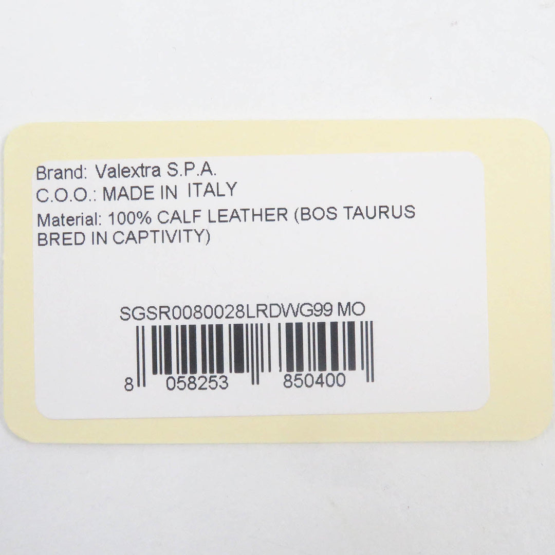 Valextra Card Case Main: Leather, Main: beige mens Used Authentic