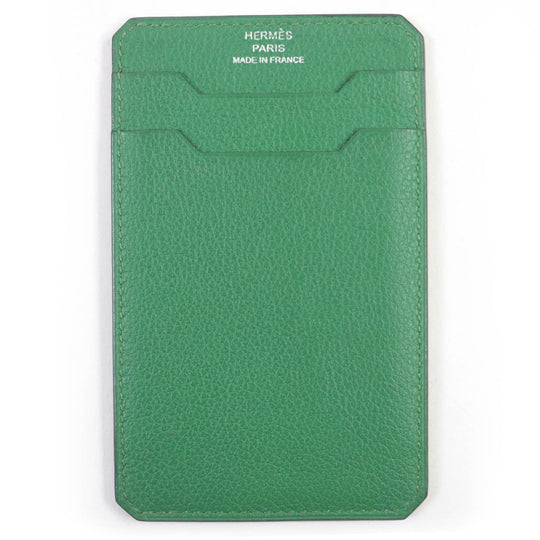 HERMES Card Case Main: Epsom green City 3CC mens Used Authentic
