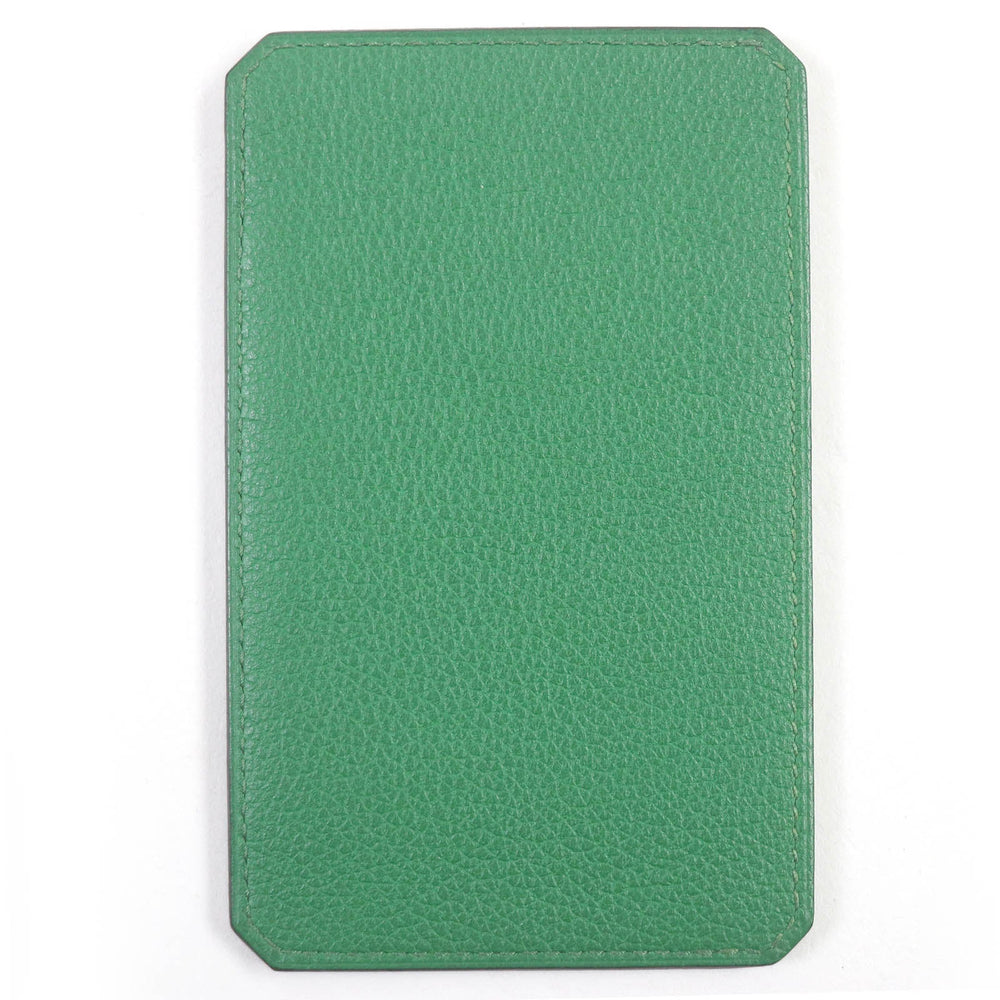 HERMES Card Case Main: Epsom green City 3CC mens Used Authentic