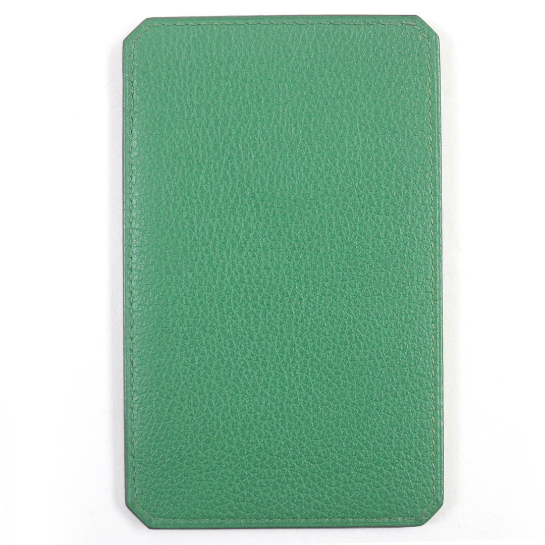 HERMES Card Case Main: Epsom green City 3CC mens Used Authentic