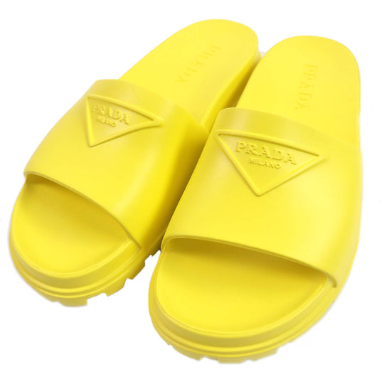 PRADA Sandals 1XX626 Main: Rubber yellow mens 43 Used Authentic